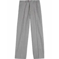 off-white pantalon de costume droit - gris