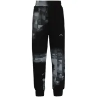 a-cold-wall* pantalon de jogging à imprimé abstrait - noir