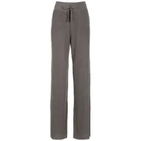 olympiah pantalon droit en design en tricot - gris