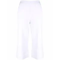 stella mccartney pantalon bootcut court - blanc