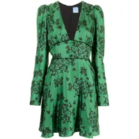 macgraw robe courte fable en soie - vert