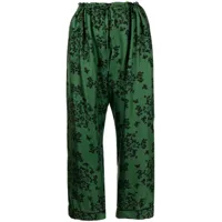 macgraw pantalon vagabond à coupe ample - vert