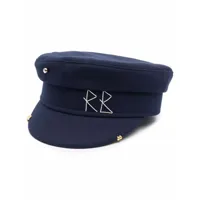 ruslan baginskiy casquette gavroche à logo brodé - bleu