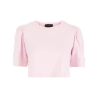 andrea bogosian t-shirt à fronces - rose