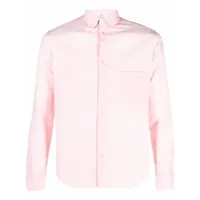 yohji yamamoto pre-owned chemise à poche poitrine (années 2000) - rose