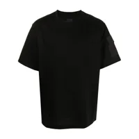 juun.j t-shirt à logo brodé - noir