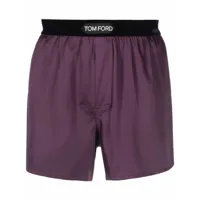 tom ford boxer à taille à logo - violet