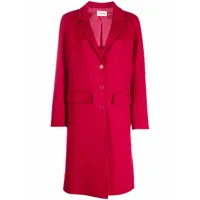 p.a.r.o.s.h. manteau cintré à simple boutonnage - rouge