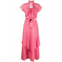 a.n.g.e.l.o. vintage cult robe-boléro à volants (années 1950) - rose