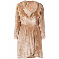 a.n.g.e.l.o. vintage cult robe courte texturée (années 1980) - tons neutres