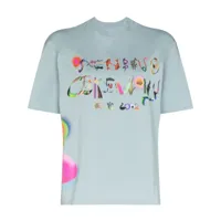 opening ceremony t-shirt imprimé chinese letter - bleu