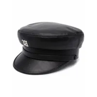 misbhv casquette gavroche à plaque logo - noir