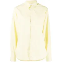 dion lee chemise en coton à œillets signature - jaune