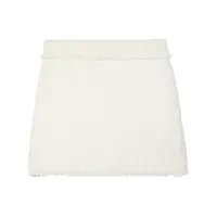 proenza schouler white label minijupe en tweed - blanc