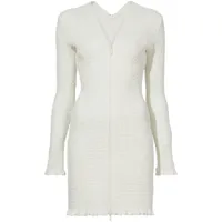 proenza schouler white label robe courte à broderies anglaises - blanc