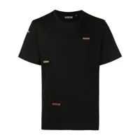 mostly heard rarely seen t-shirt en coton à patch code-barre - noir