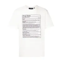 mostly heard rarely seen t-shirt en coton à imprimé graphique - blanc