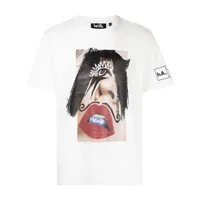 haculla t-shirt just one bite à coupe stretch - blanc