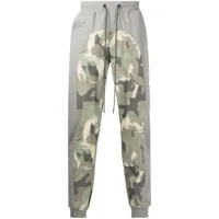 mostly heard rarely seen pantalon de jogging à empiècements camouflage - gris