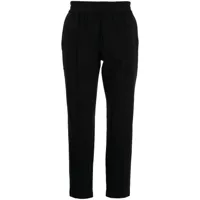 emporio armani pantalon de jogging à taille élastiquée - noir