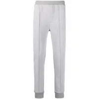 corneliani pantalon de jogging à patch logo - gris