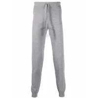 corneliani pantalon de jogging à lien de resserrage - gris