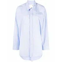 r13 chemise à fines rayures - bleu