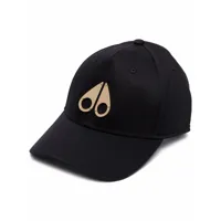 moose knuckles casquette icon à logo - noir