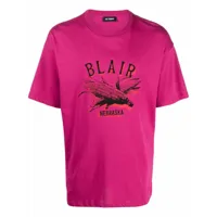 raf simons t-shirt nebraska à manches courtes - rose
