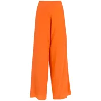 amir slama pantalon palazzo en soie - orange