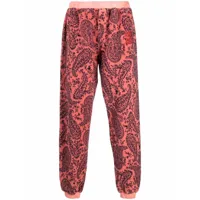 aries pantalon à motif cachemire - rose