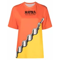 rabanne x kimura t-shirt colour block - orange