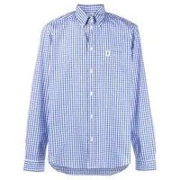 mackintosh chemise bloomsbury à carreaux vichy - bleu