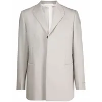 1017 alyx 9sm x tailored by caruso blazer à simple boutonnage - gris