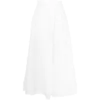 shiatzy chen jupe asymétrique à design drapé - blanc