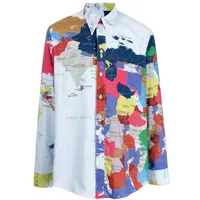 bed j.w. ford chemise à imprimé graphique - multicolore