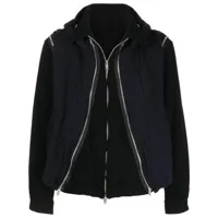 undercover veste zippée à capuche - noir