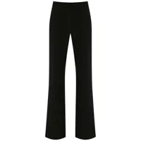 lygia & nanny pantalon droit à design texturé - noir