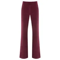 lygia & nanny pantalon droit à design texturé - rouge