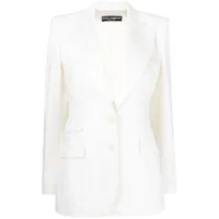 dolce & gabbana blazer jacketsturlington à simple boutonnage - blanc