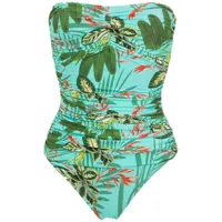 lygia & nanny maillot de bain melissa à imprimé tropical - vert