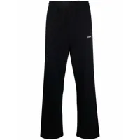 vetements pantalon de jogging à patch logo - noir
