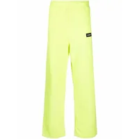 vetements pantalon de jogging à patch logo - jaune