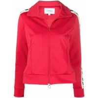 casablanca veste zippée à bandes contrastantes - rouge