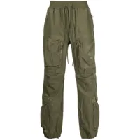 readymade pantalon cargo à lien de resserrage - vert