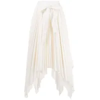 rosetta getty jupe plissée asymétrique - blanc