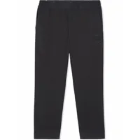 burberry kids pantalon à motif monogrammé - noir
