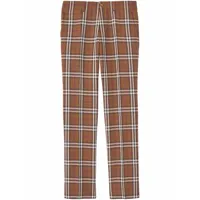 burberry pantalon de costume à carreaux - marron