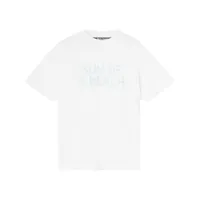 palm angels t-shirt à slogan imprimé - blanc