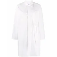 ambush robe-chemise oversize à taille nouée - blanc